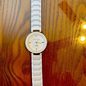 Anne Klein white ceramic watch